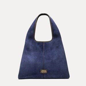 Frances Valentine Tootsie Tote Suede in Navy